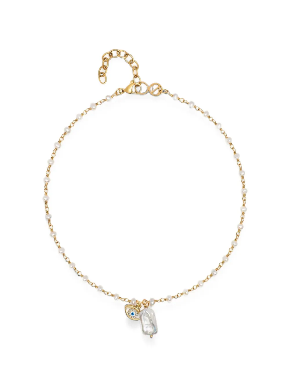 Nialaya Jewelry Halskette mit Evil-Eye-Anhänger - Gold