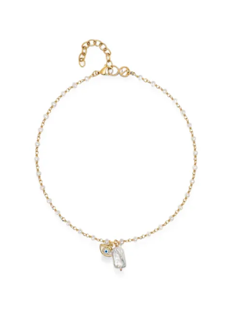 Nialaya Jewelry Evil-Eye pearl-pendant necklace