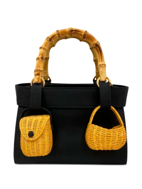 SERPUI Lora bamboo-handle tote bag