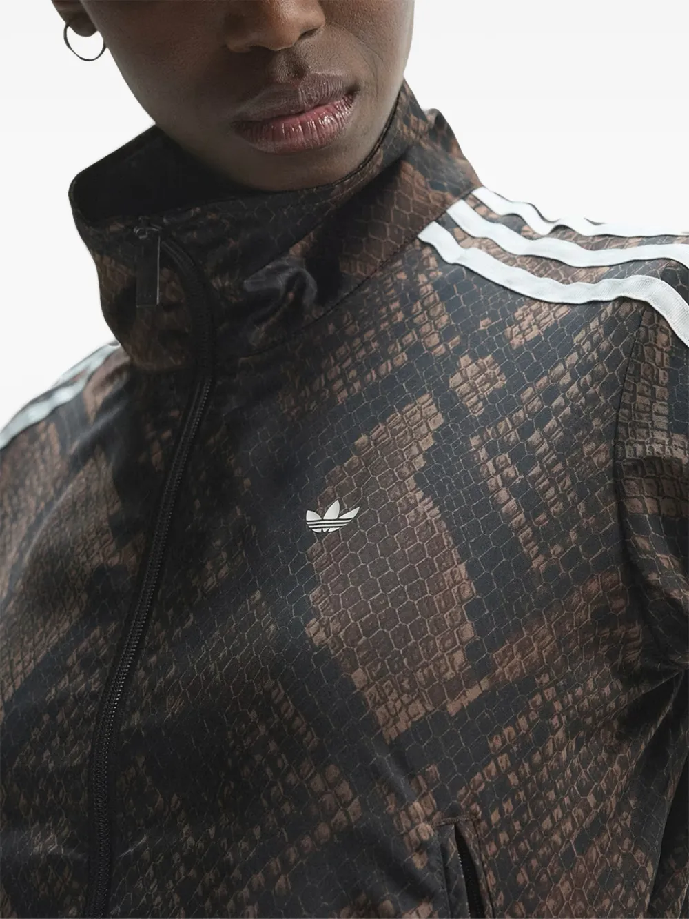 adidas Jack met slangen-print Bruin
