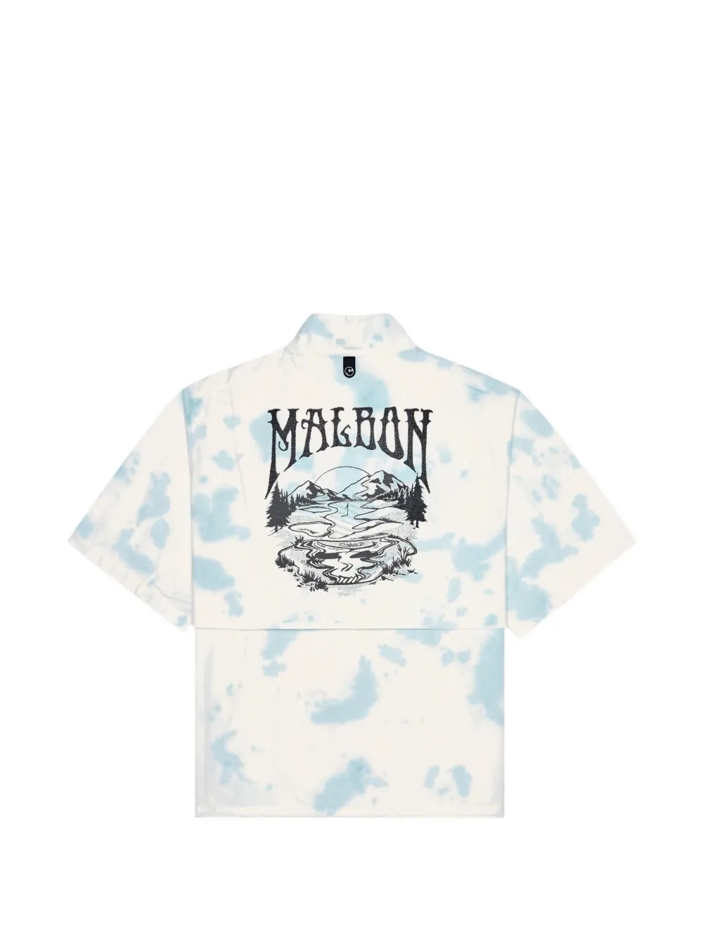 Malbon Golf Pine Reflection tie-dye graphic-print Windshirt