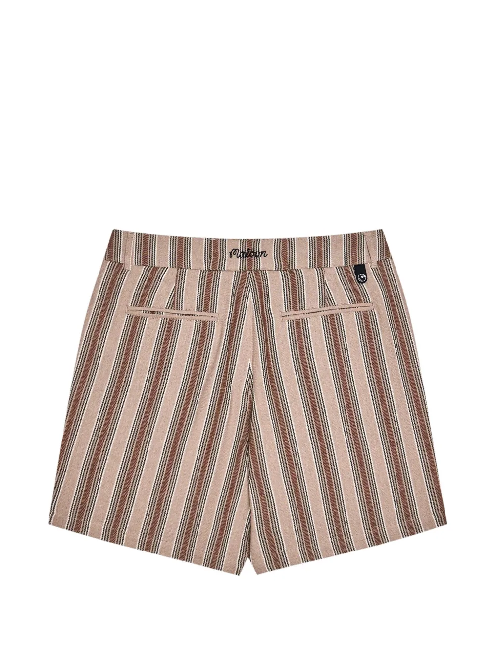 Malbon Golf Ripley gestreepte shorts Bruin