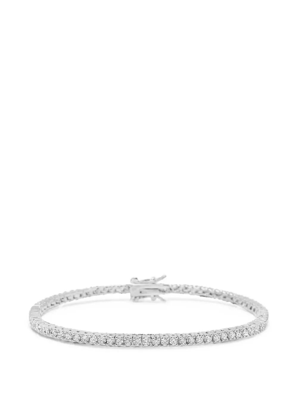 Nialaya Jewelry Tennisarmbänder mit CZ-Verzierung - Silber