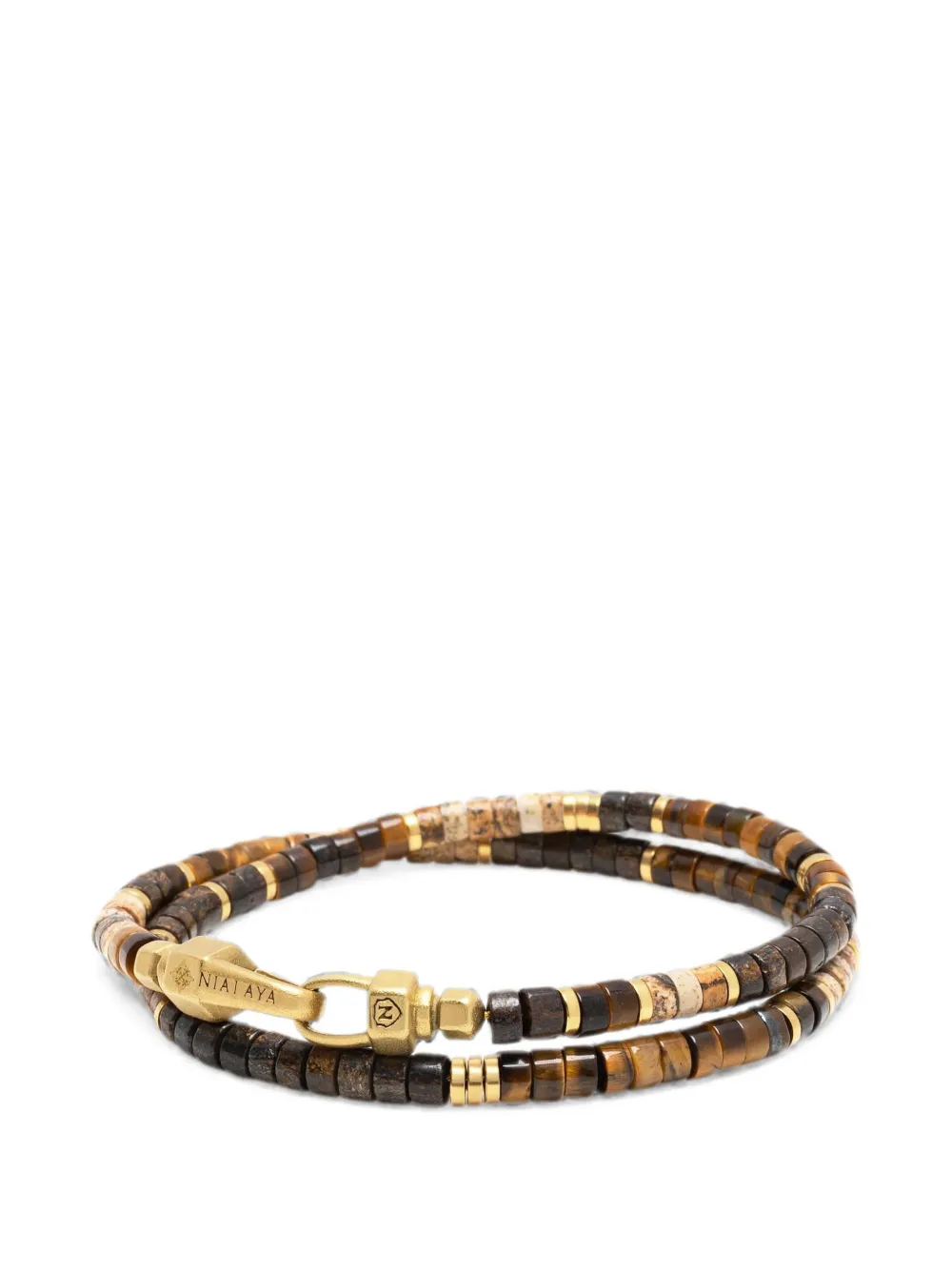 Nialaya Jewelry Armband mit Perlen - Gold