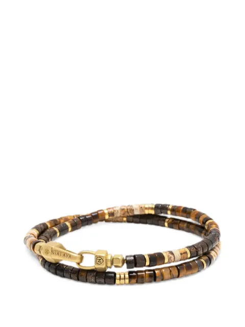 Nialaya Jewelry beaded double-wrap bracelets