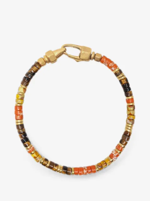 Nialaya Jewelry beaded logo-engraved bracelet