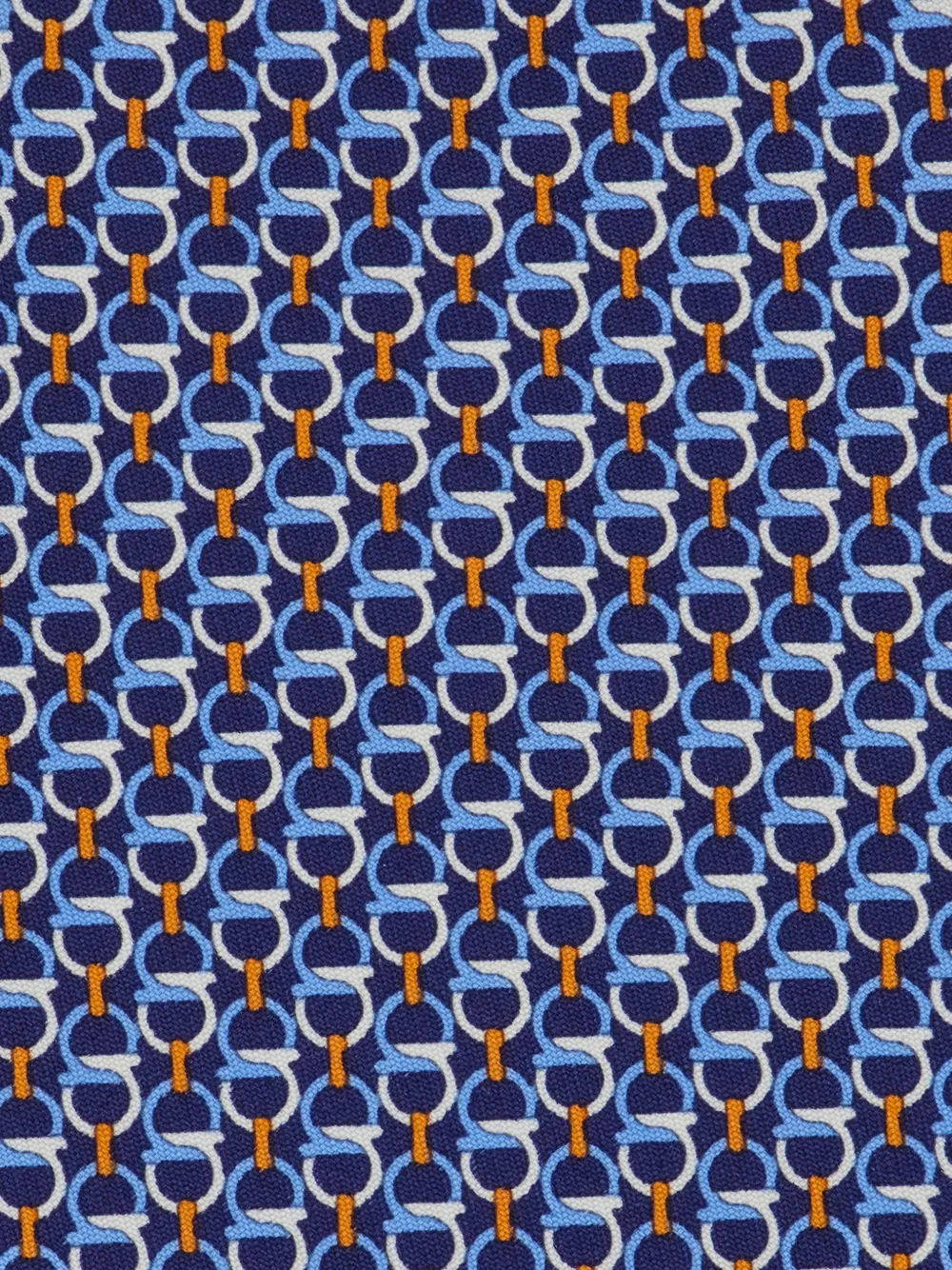 Ferragamo Gancini zijden stropdas Blauw