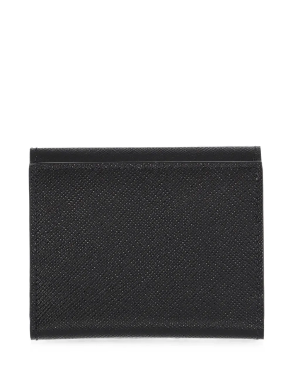 GIANNI CUCCUINI Portemonnee van Saffiano leer met logo-print Zwart