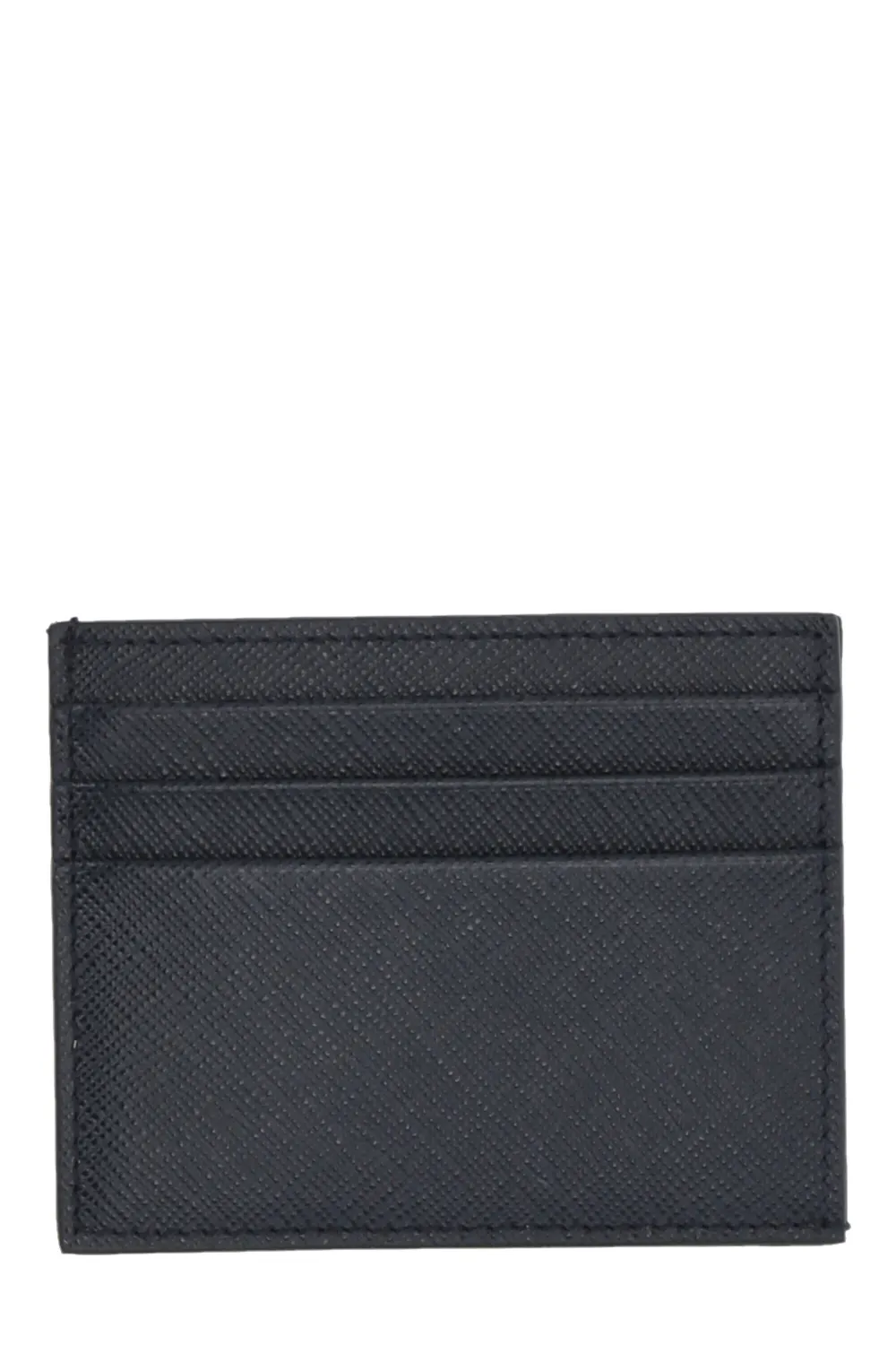 GIANNI CUCCUINI cross-grain cardholder - Schwarz