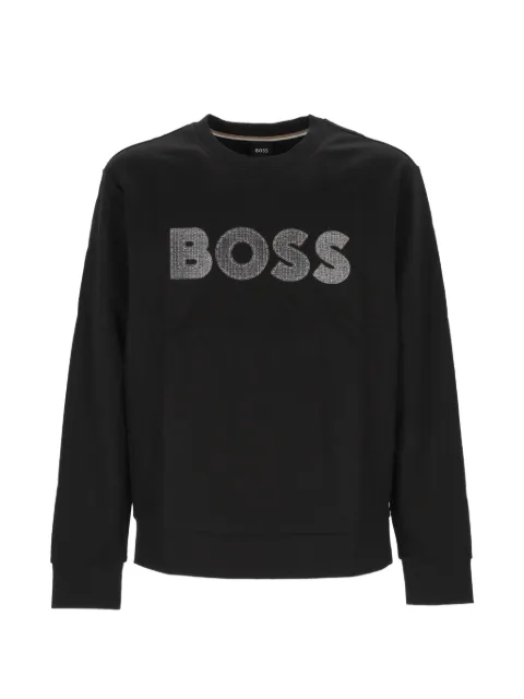 BOSS logo-patch sweater