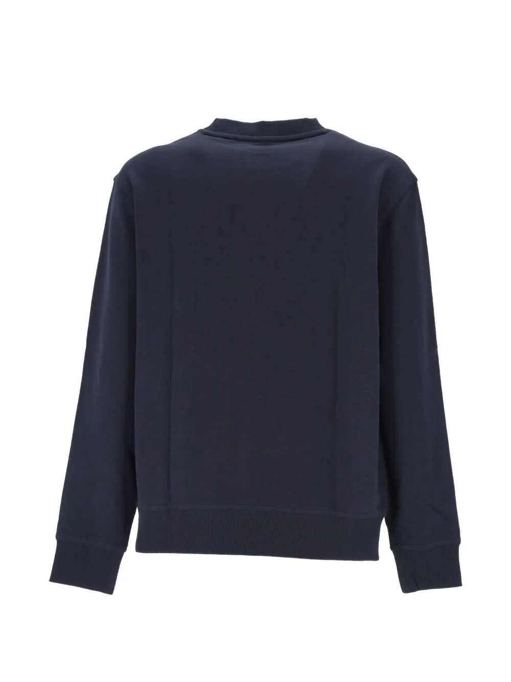BOSS Ruimvallende sweater van katoenen badstof met geborduurd logo Blauw
