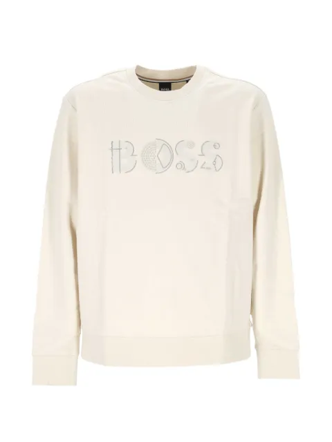 BOSS logo-print sweater