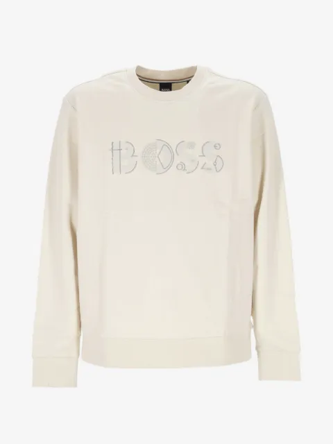 BOSS logo-print sweater