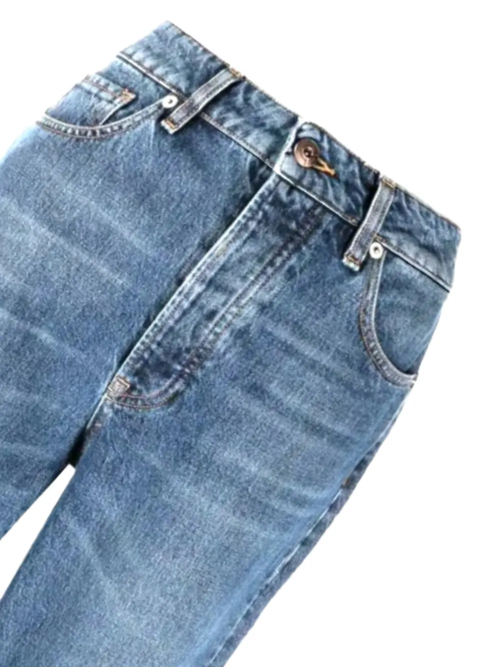 3x1 Straight jeans Blauw