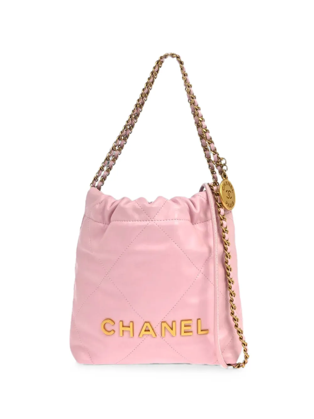 CHANEL Pre-Owned 2020s mini Chanel 22 shoulder bag - Rosa