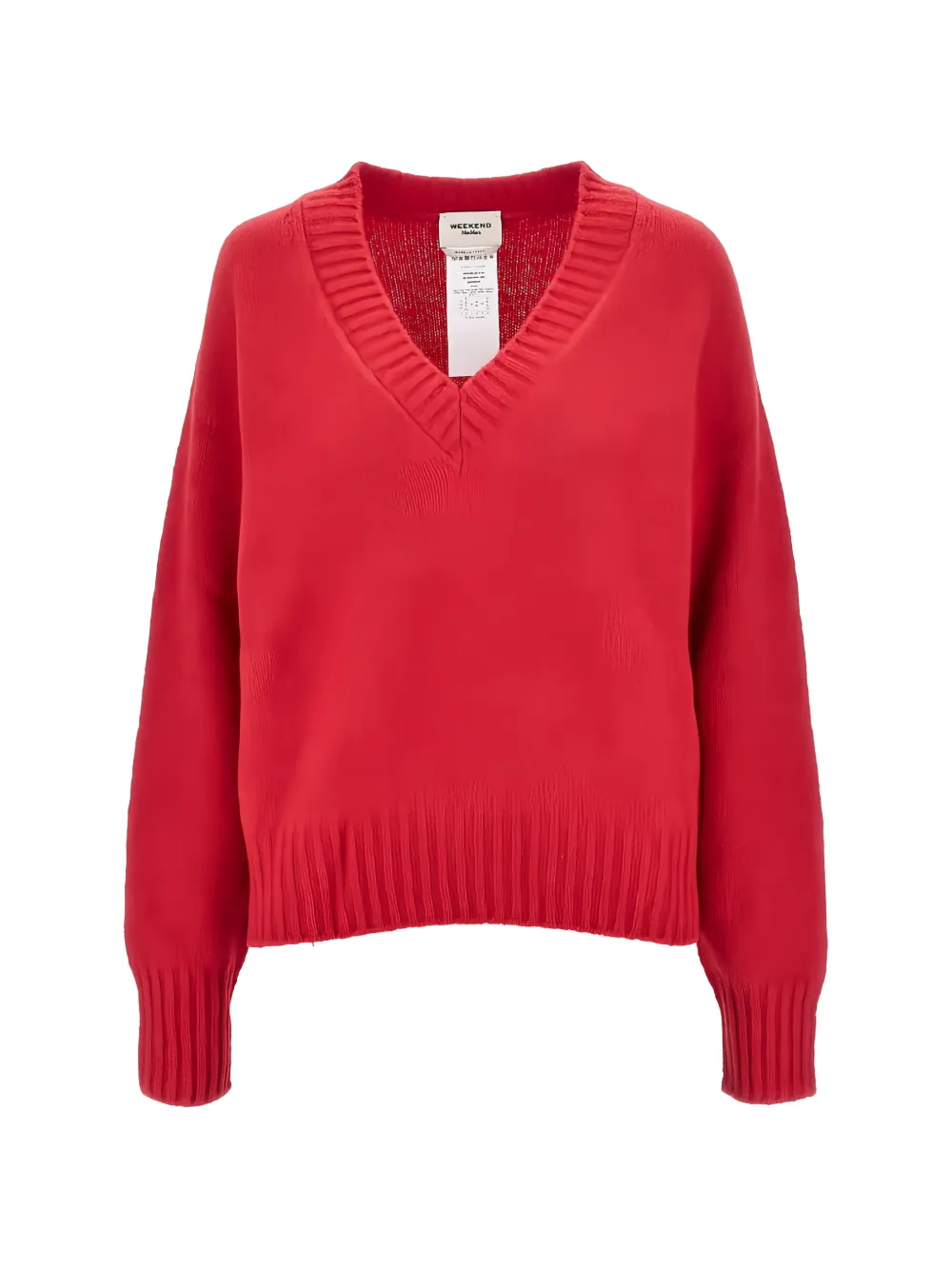 Weekend Max Mara V-neck knitted sweater - Rosso