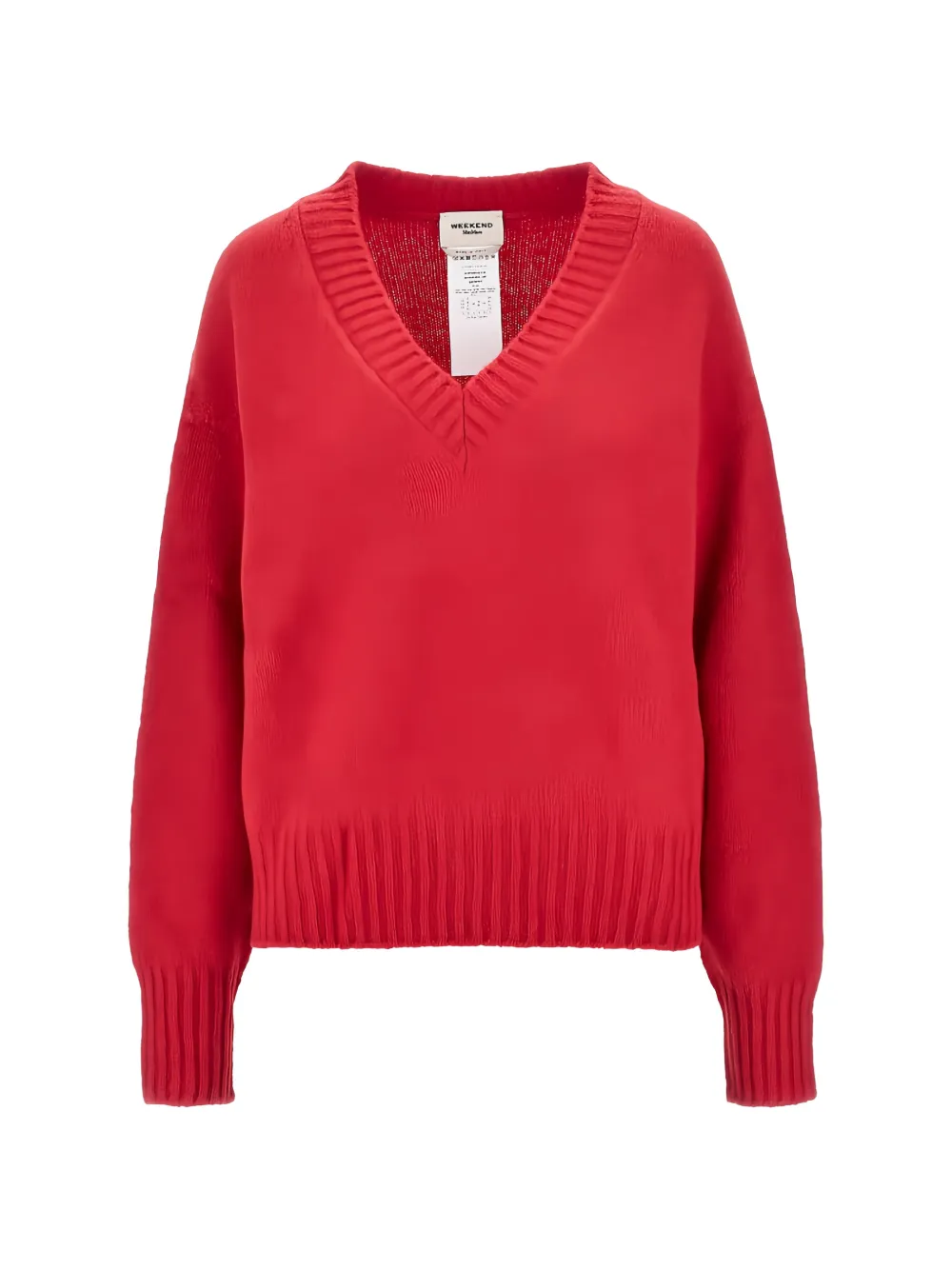 Weekend Max Mara V-neck knitted sweater - Rosso