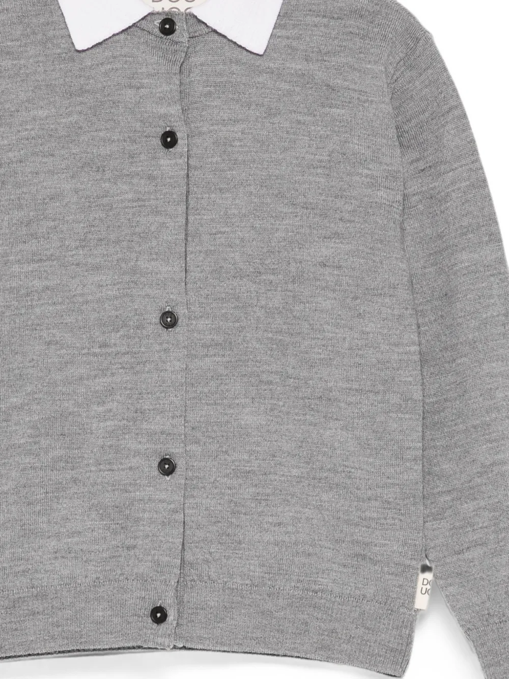 Douuod Kids Vest met contrast kraag Grijs