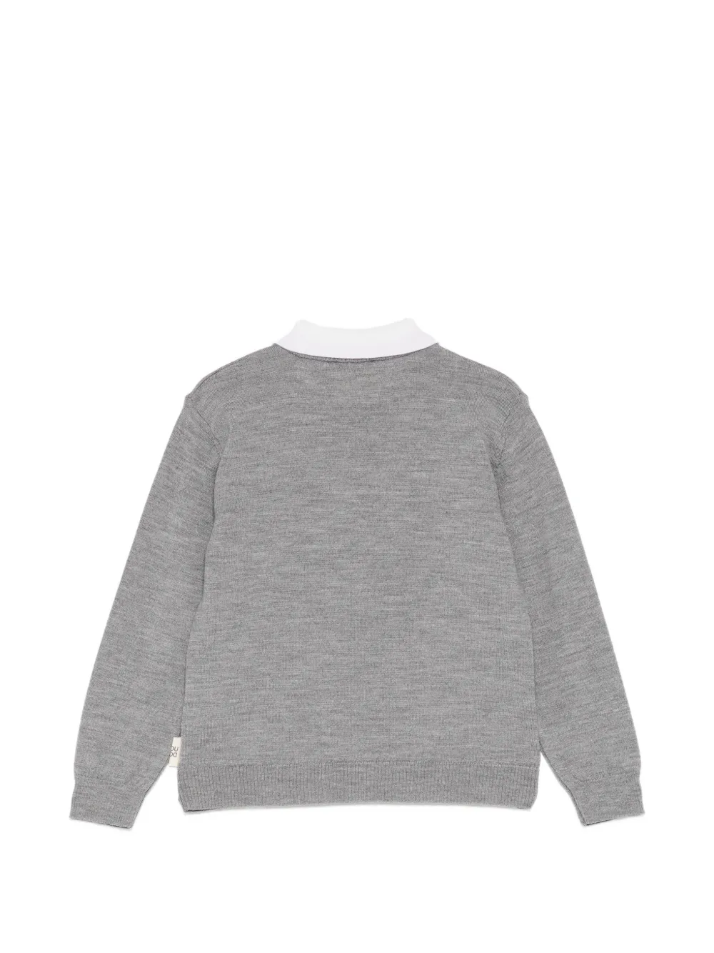 Douuod Kids Vest met contrast kraag Grijs