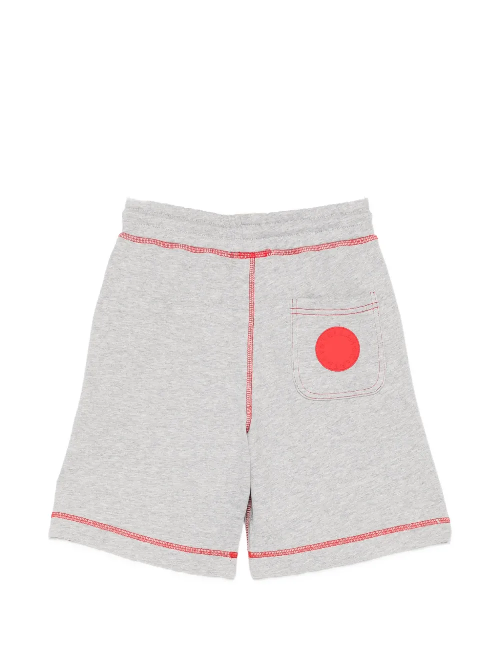 Stella McCartney Kids Shorts met contrasterend stiksel en trekkoord Grijs