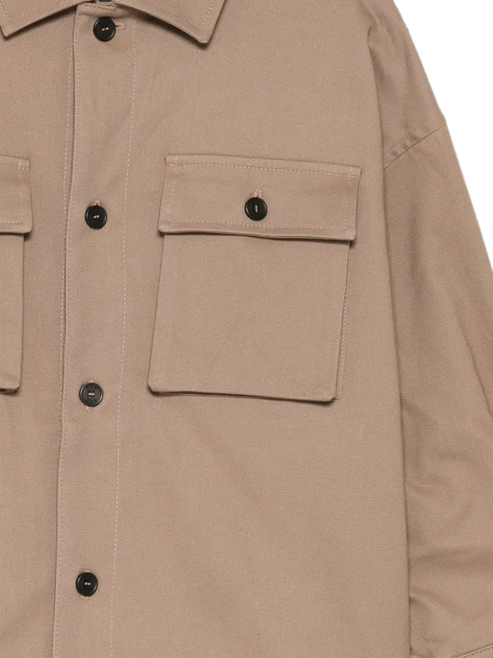 Douuod Kids Button-up jack met borstzak Beige