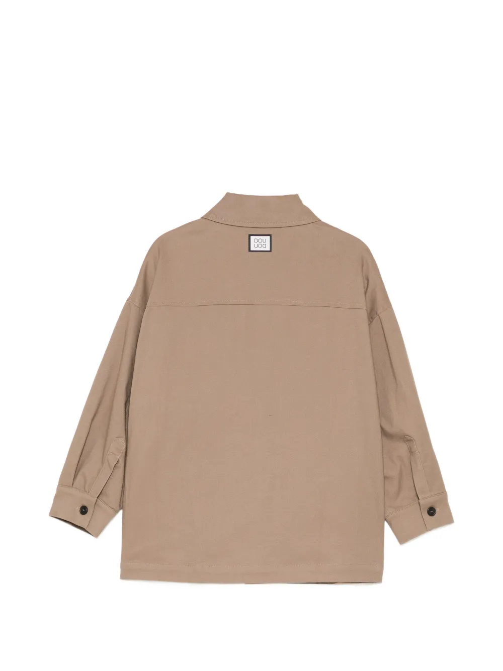 Douuod Kids Button-up jack met borstzak Beige