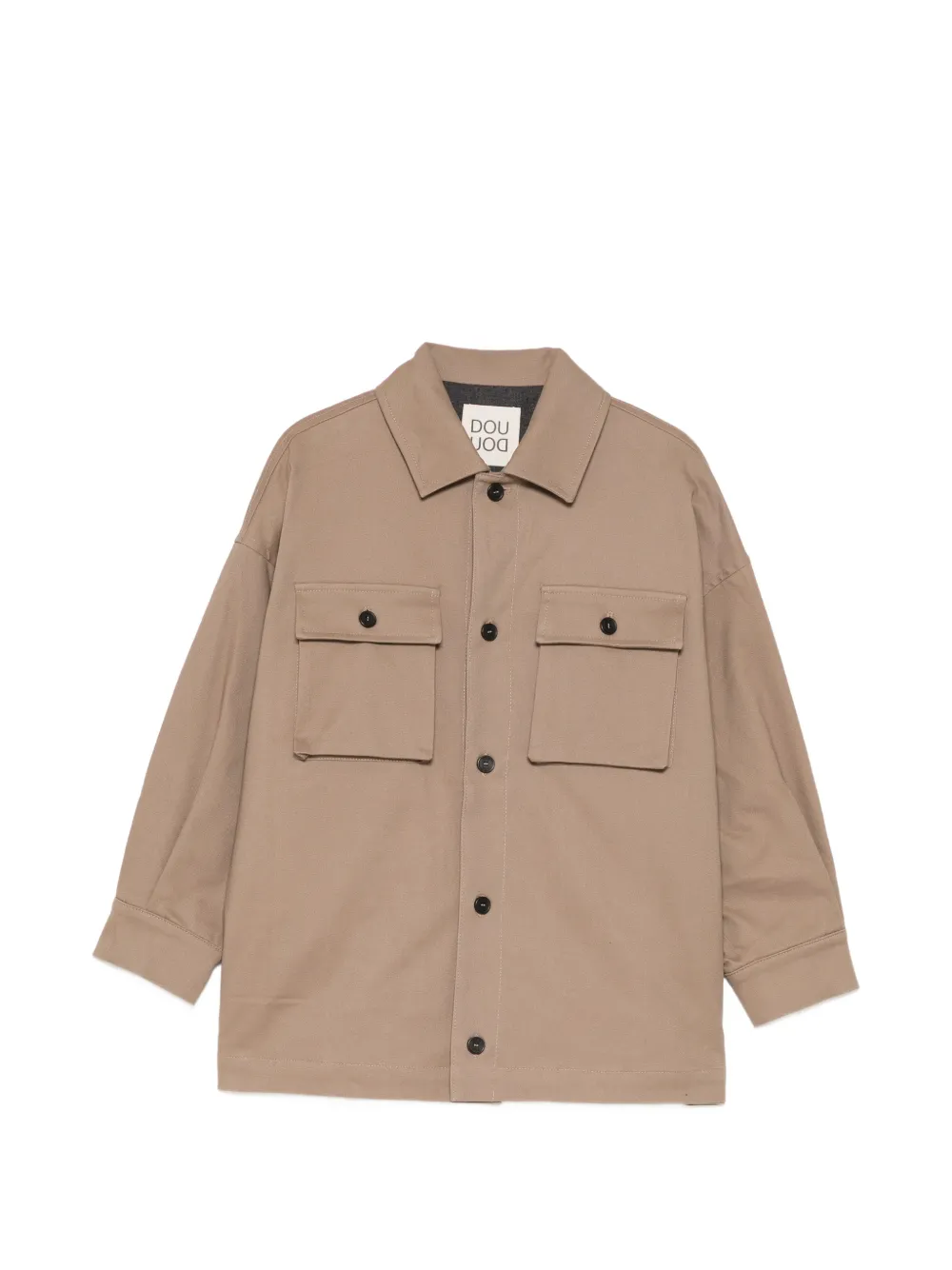 Douuod Kids button-up chest-pocket jacket - Nude