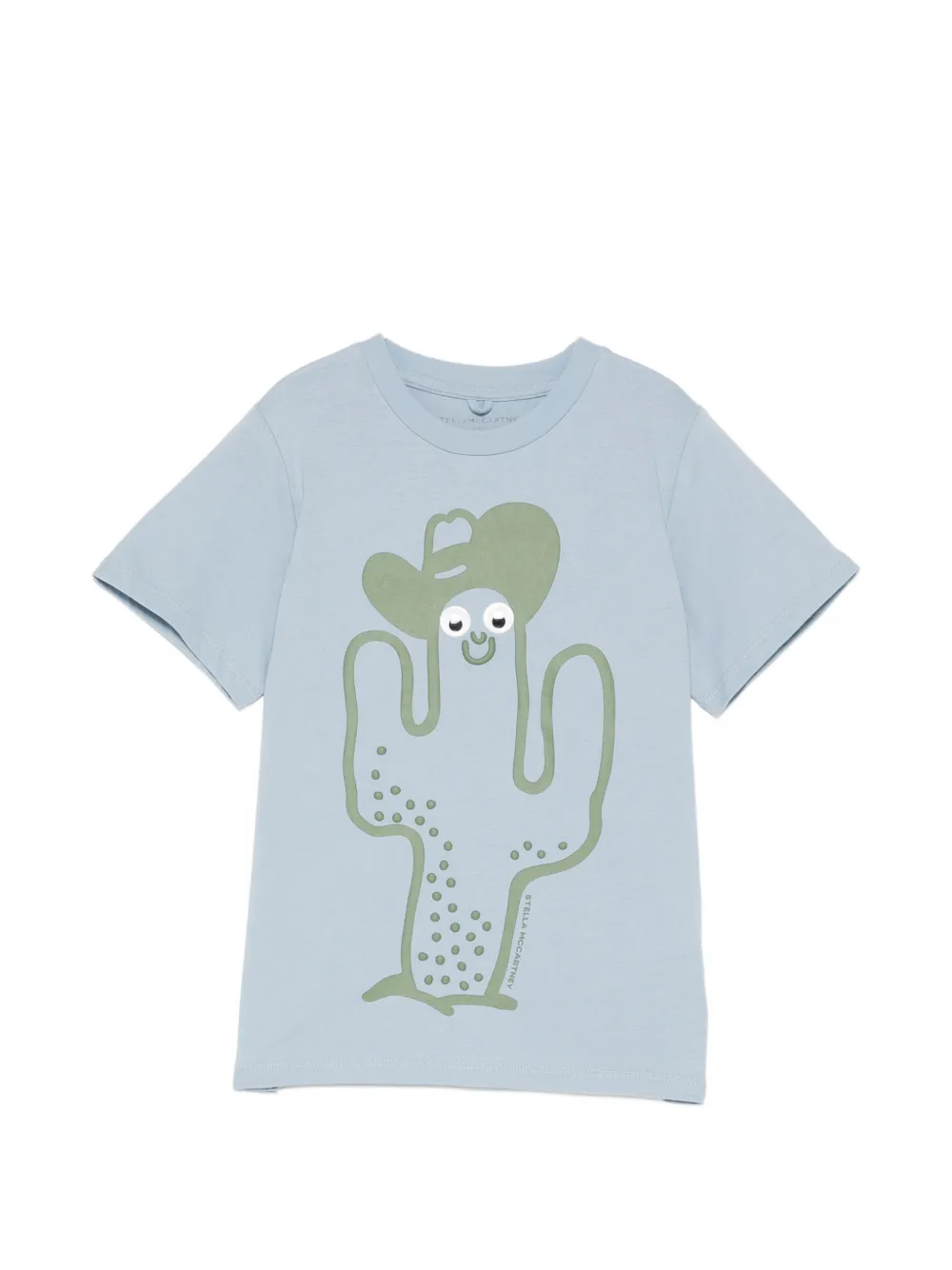 Stella McCartney Kids T-shirt con stampa cactus - Blu