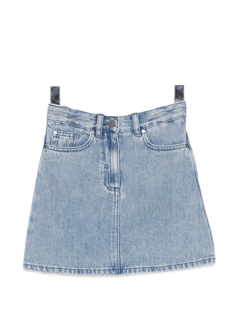 Stella McCartney Kids dove patched denim skirt - Blu