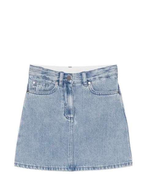Stella McCartney Kids 도브 패치 데님 스커트