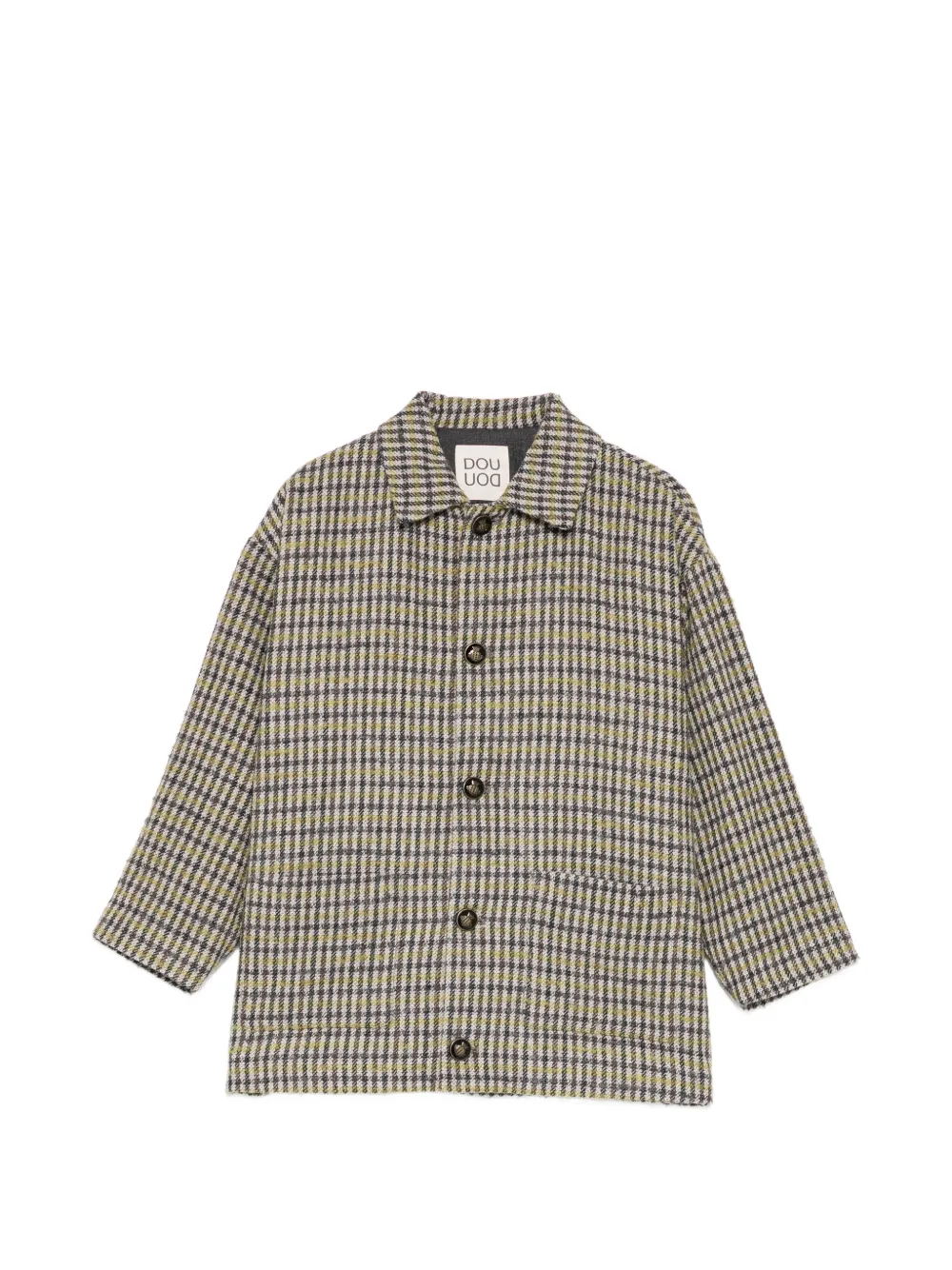 Douuod Kids check-pattern jacket - Grau