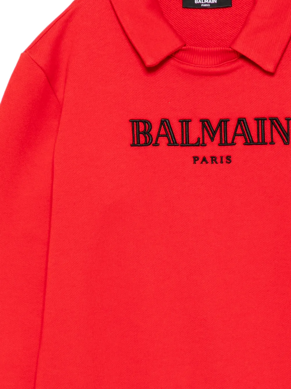 Balmain Kids Trui met geborduurd logo Rood