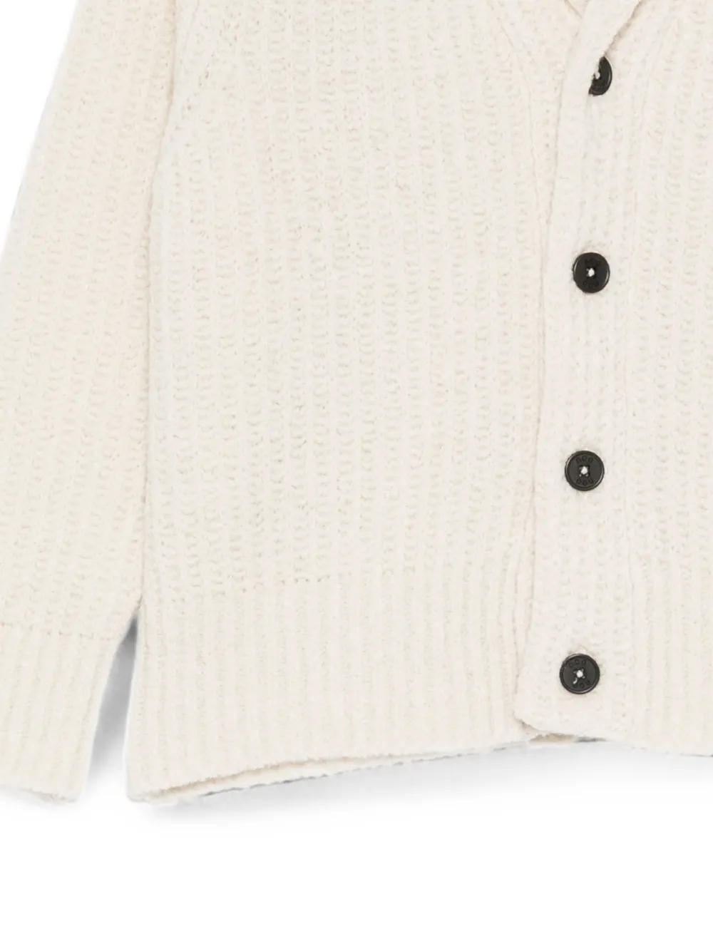 Douuod Kids Ribgebreid vest Beige