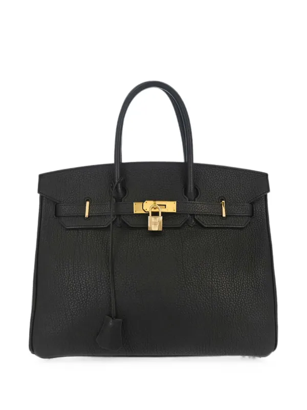 Hermès Pre-owned 1997 Togo Birkin Tote Bag in Black