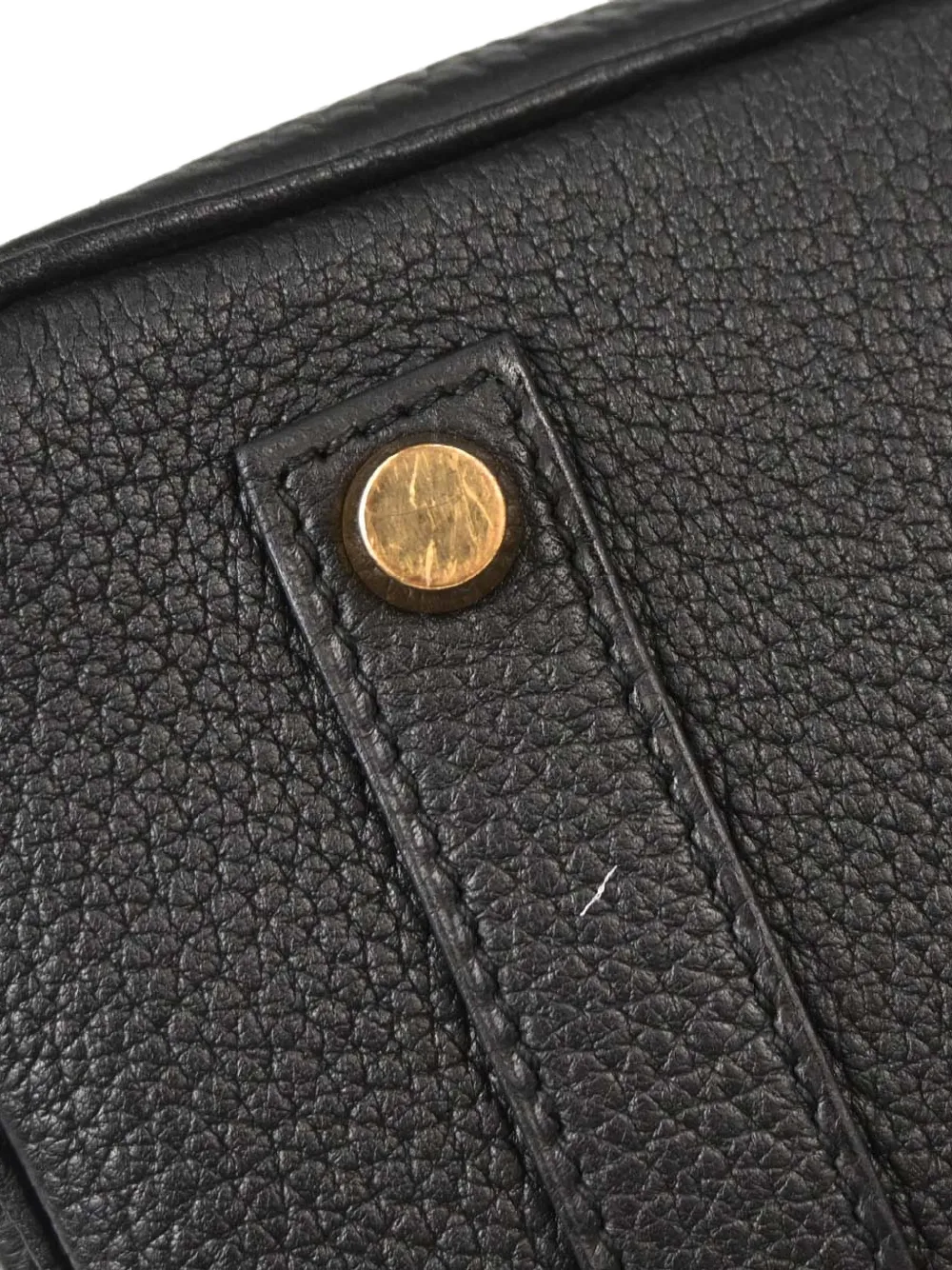 Hermès Pre-owned 1997 Togo Birkin Tote Bag in Black, view 4