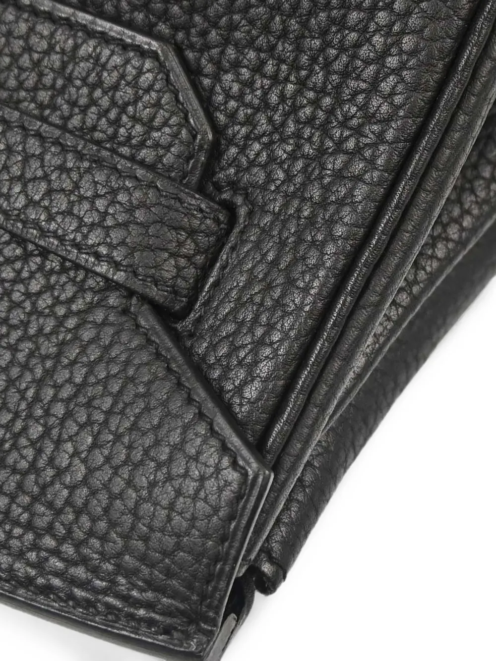 Hermès Pre-owned 1997 Togo Birkin Tote Bag in Black, view 3