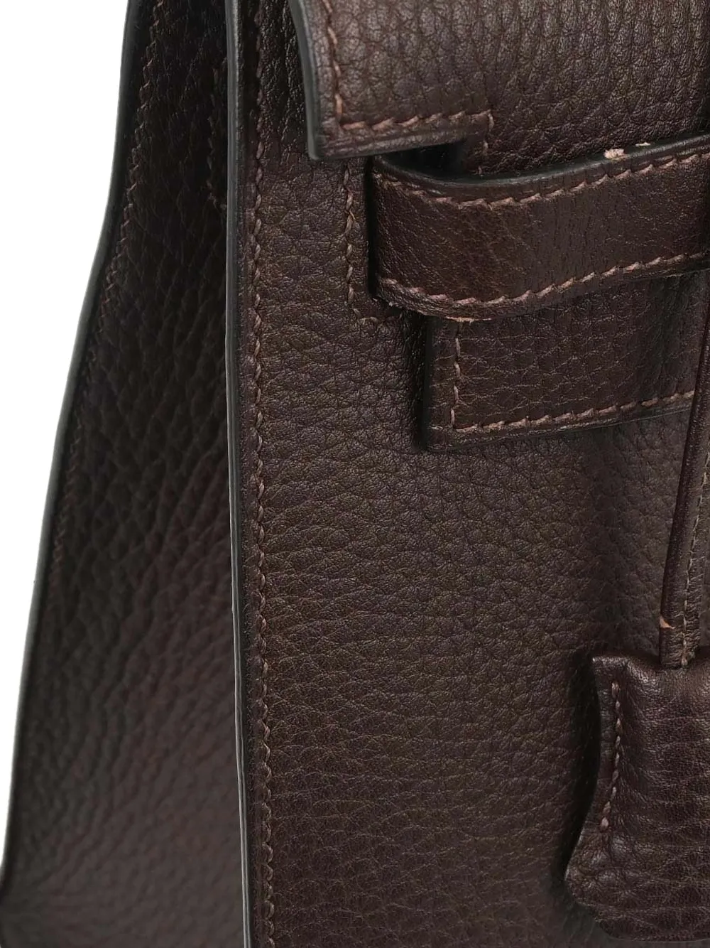 Hermès Pre-owned 2007 Fjord Kelly 32 Sellier Tote Bag in Brown, view 3