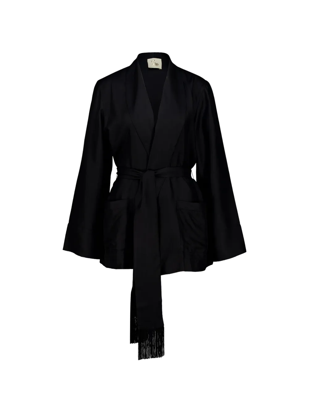 PAULA belted wrap jacket