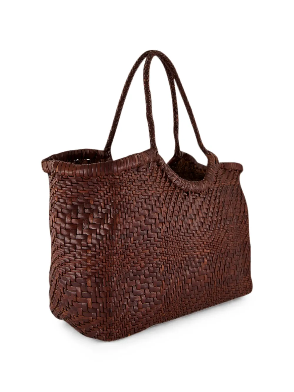 DRAGON DIFFUSION Nantucket leren shopper Bruin