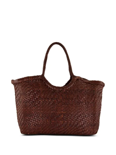 DRAGON DIFFUSION Nantucket woven leather tote bag