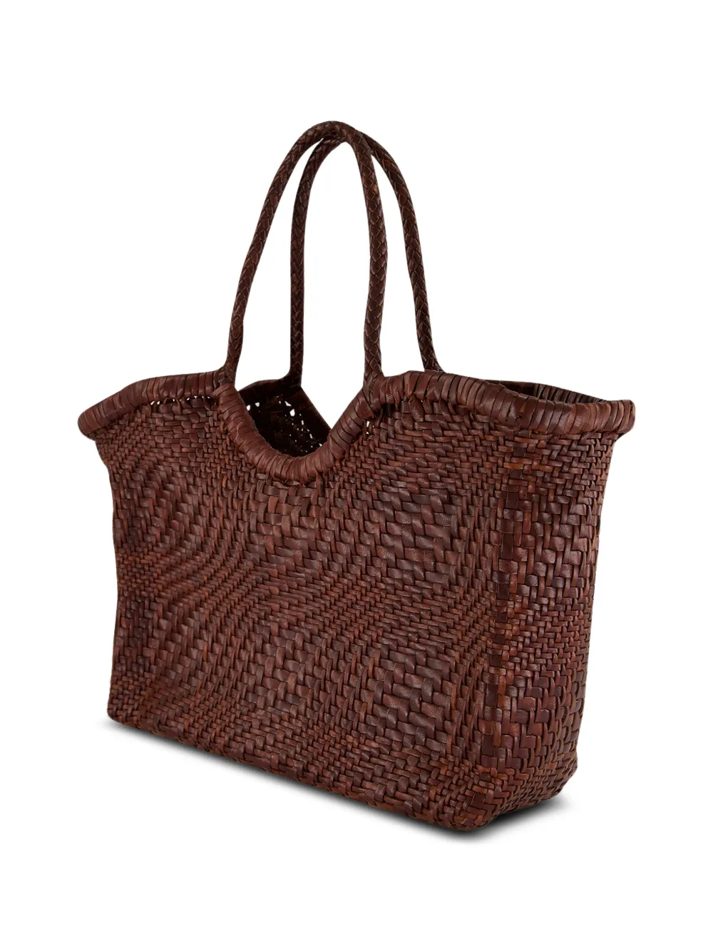 DRAGON DIFFUSION Nantucket leren shopper Bruin