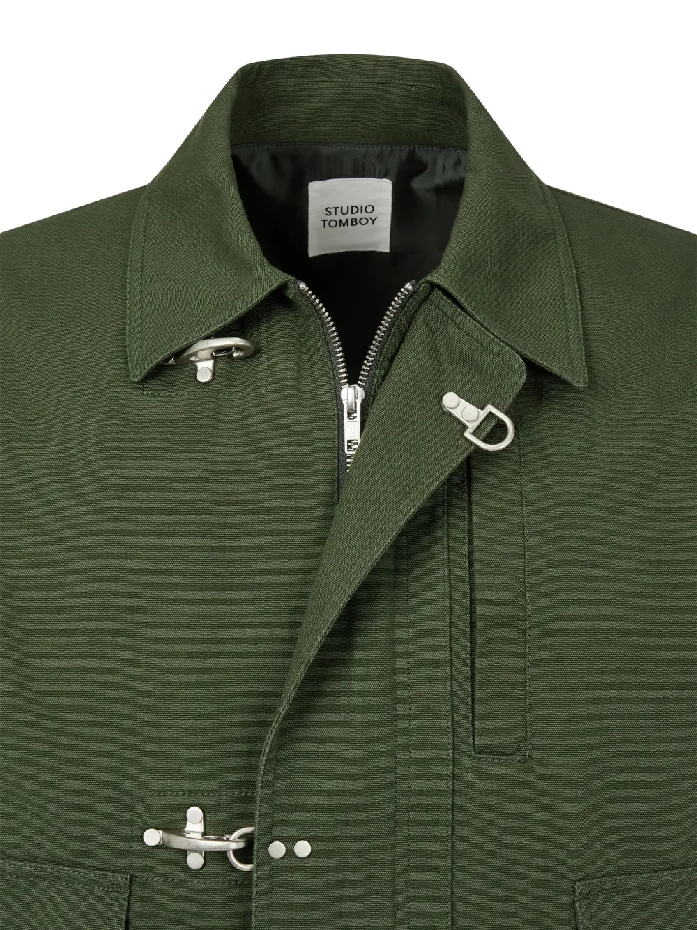 TOMBOY lobster-clasp button-detail jacket Groen