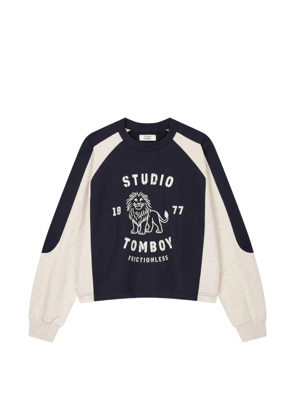 Tomboy Lion-print Raglan-sleeve Sweatshirt In Multi