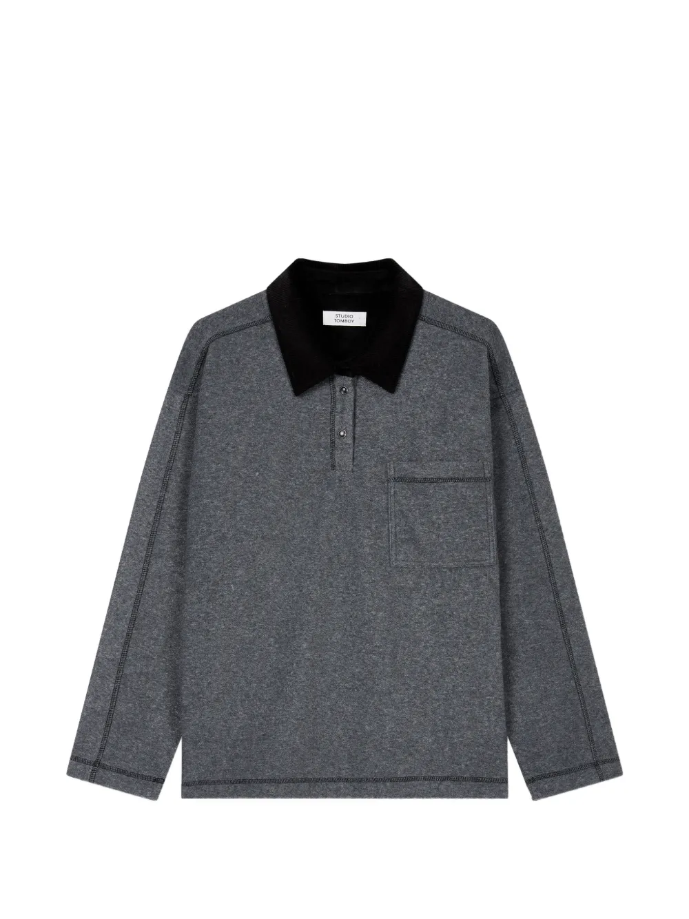 TOMBOY long-sleeve polo top