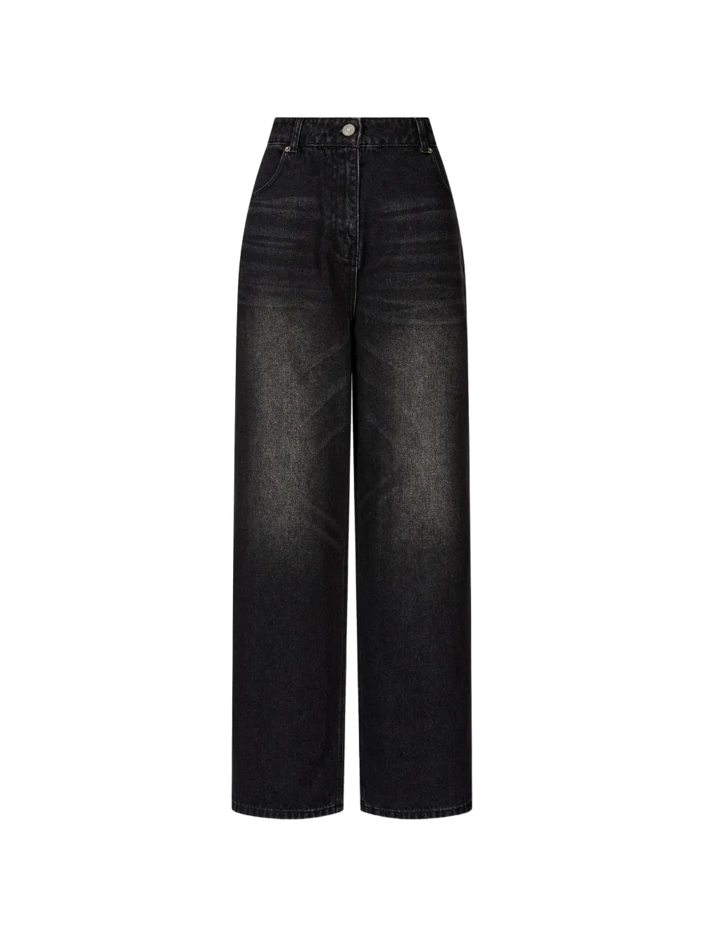 TOMBOY washed wide-leg jeans - Nero