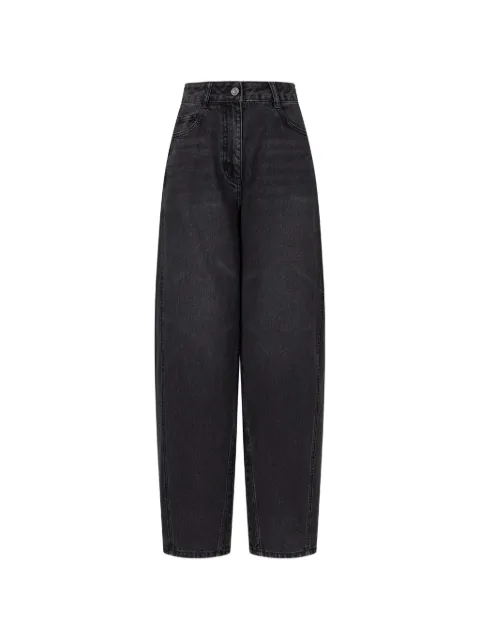 TOMBOY jeans tapered con detalle de flecos
