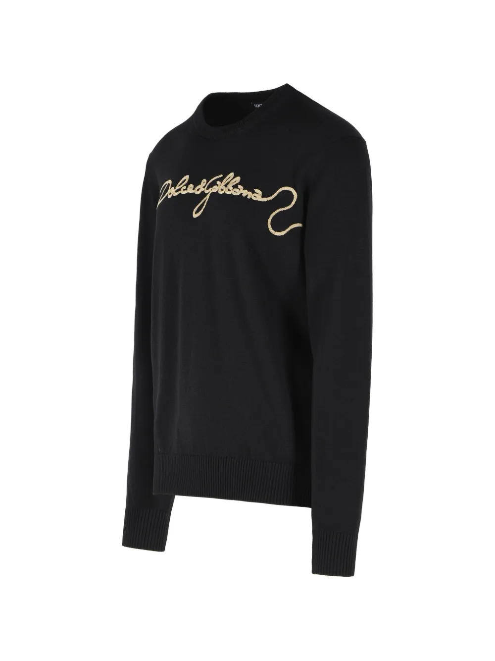 Dolce & Gabbana Trui met geborduurd logo Zwart