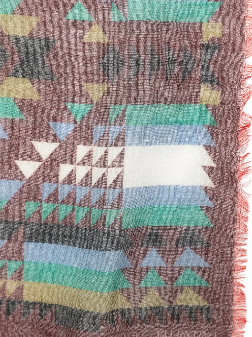 Valentino Garavani Sjaal met geometrische print Rood