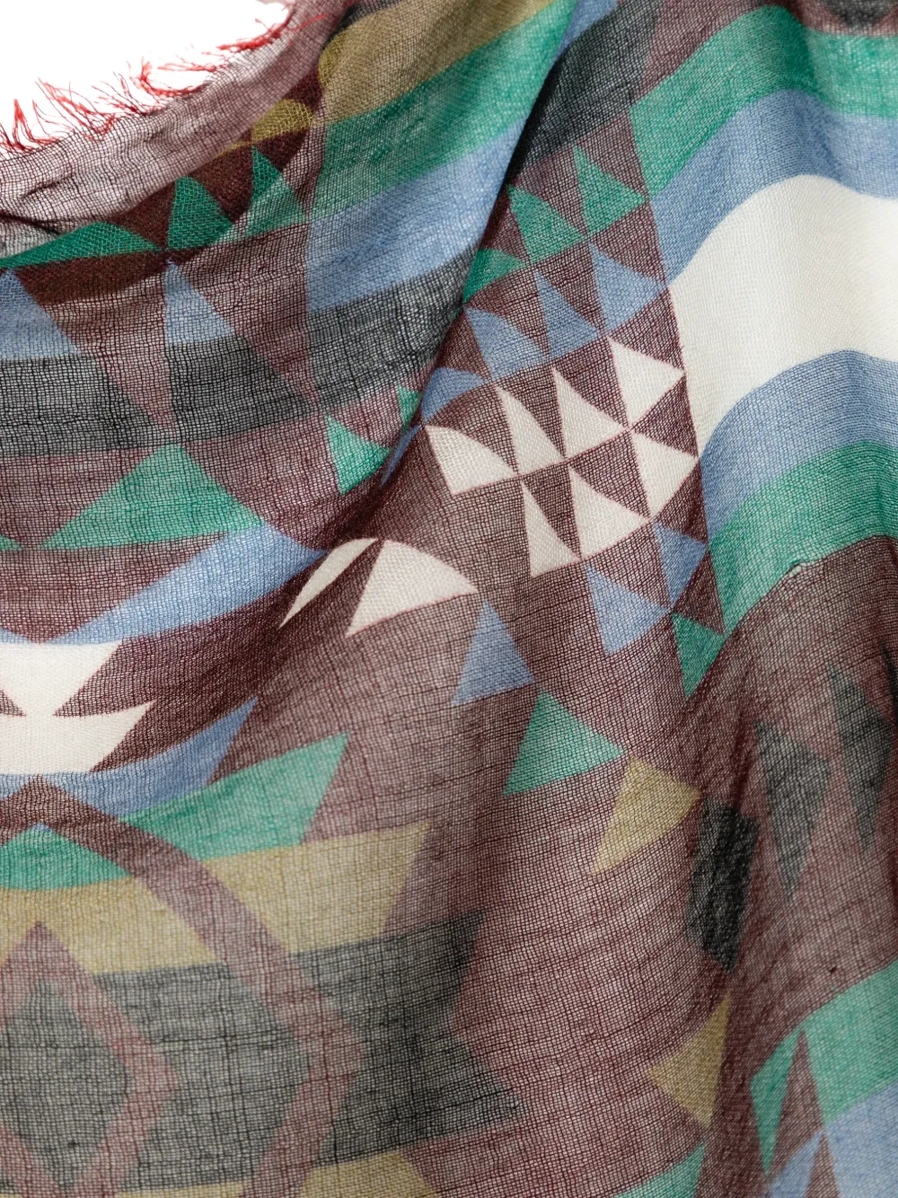 Valentino Garavani Sjaal met geometrische print Rood