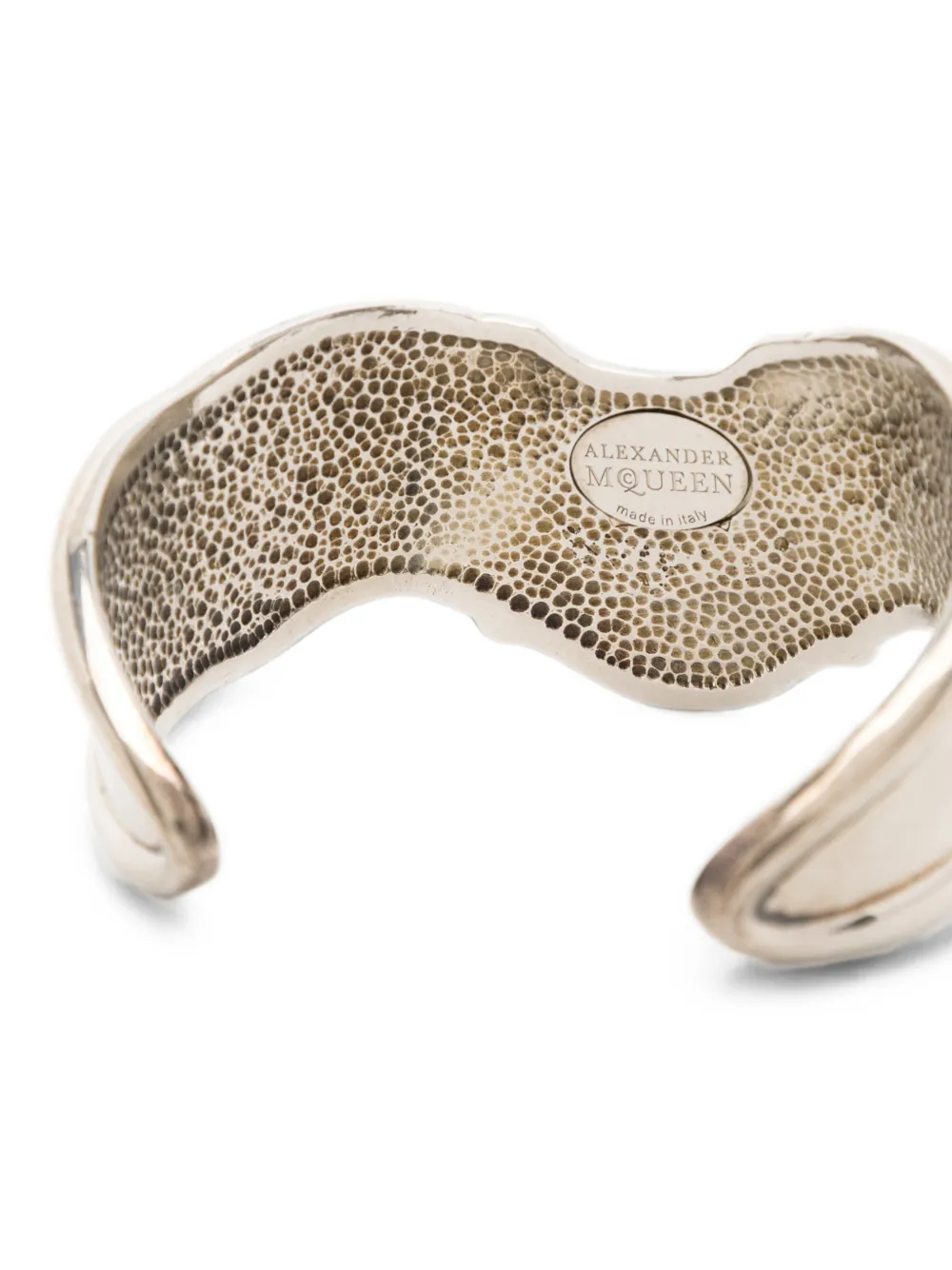 Alexander McQueen Skeletal Cuff Bracelet | Silver | FARFETCH